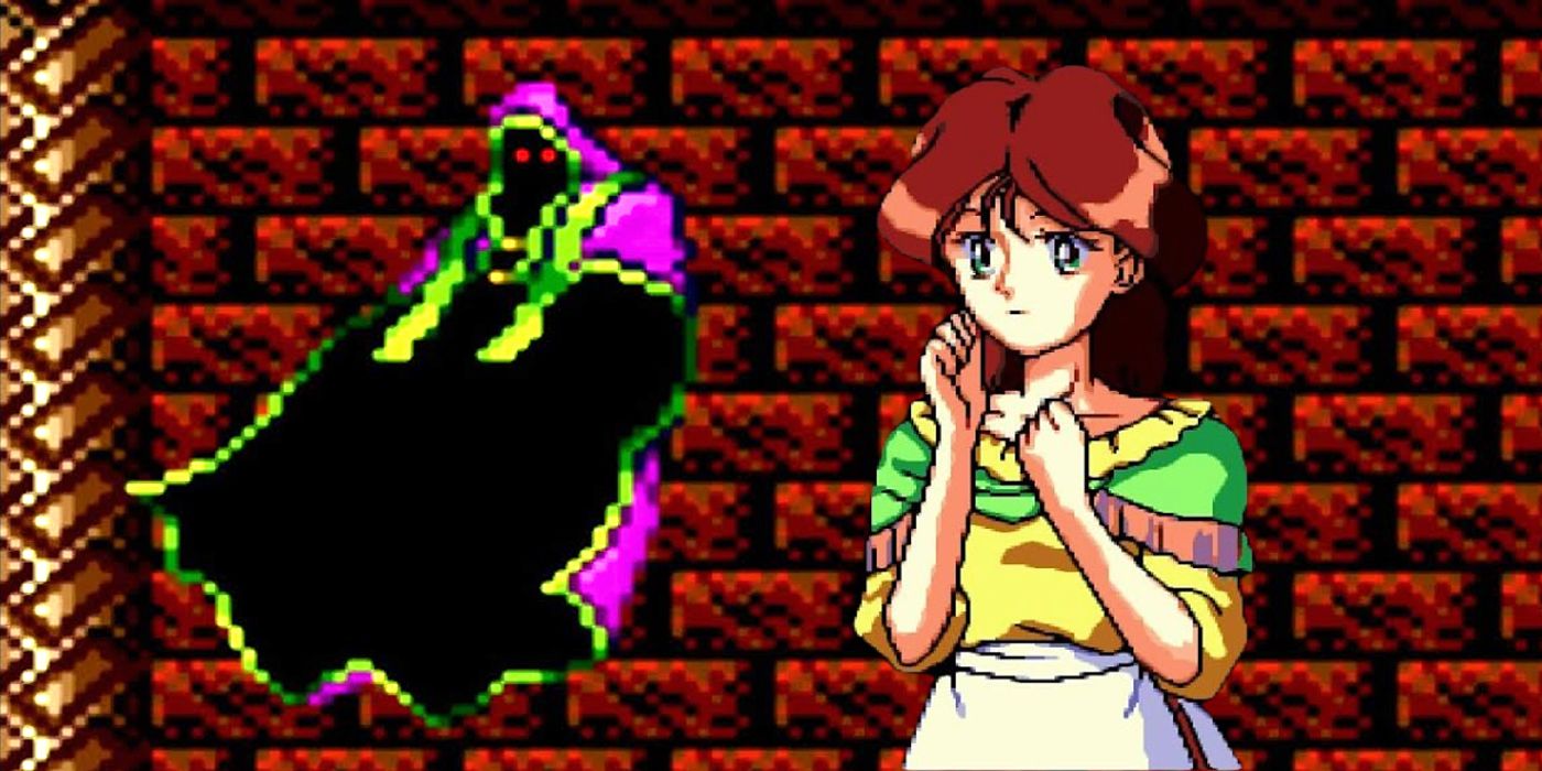 This collage shows Iris and Shaft from Castlevania: Rondo of Blood.