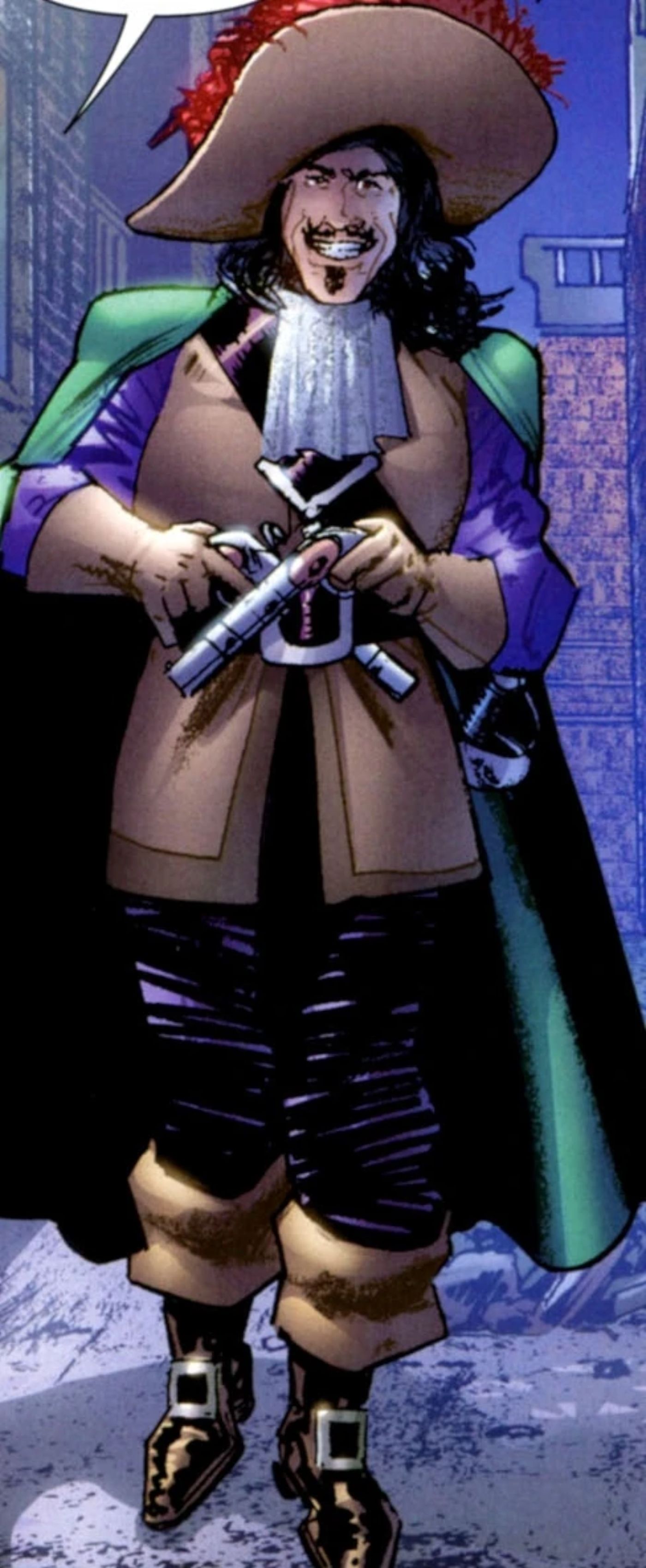 Cavalier, obscuro vilão do Batman, vestido de pirata