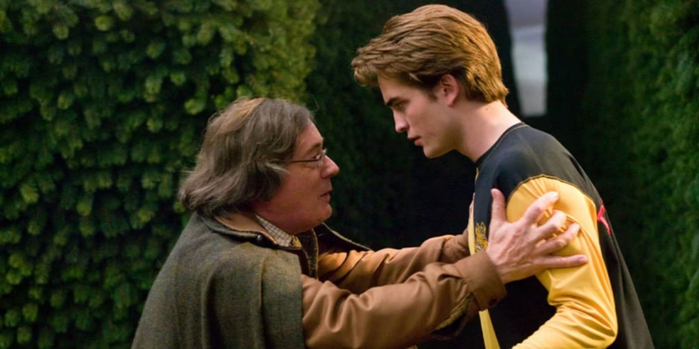 Cedric Diggory and his dad in Harry Potter.