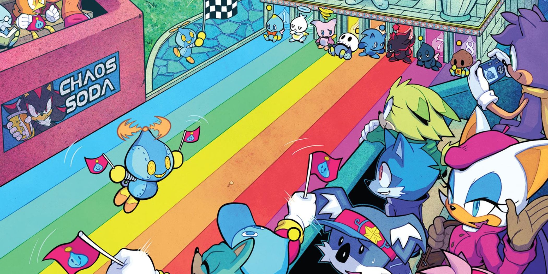 Sonic the Hedgehog da IDW: arte do arco Chao Races e Badnik Bases