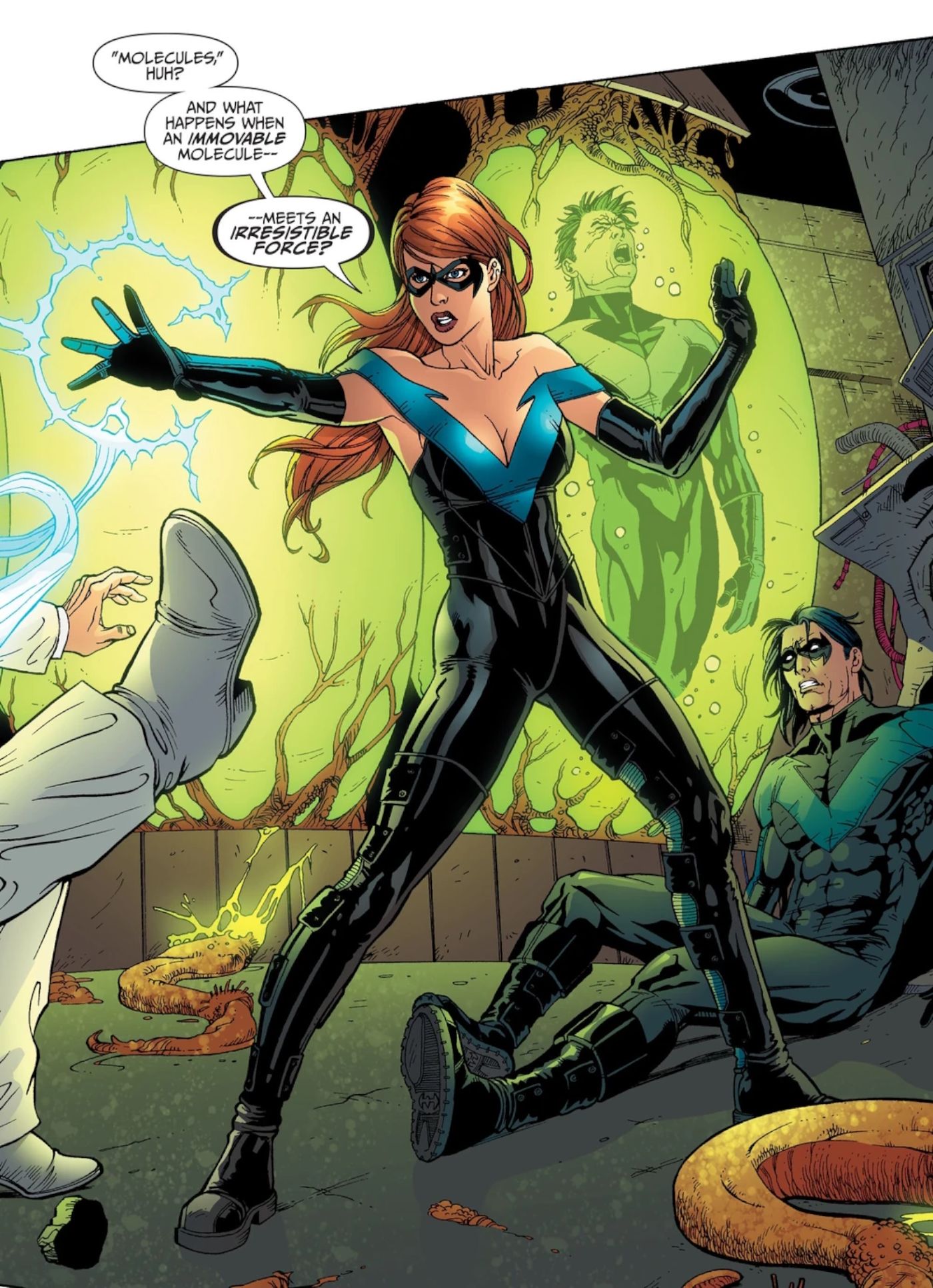 Cheyenne, la esposa de Nightwing, rescata a Dick Grayson