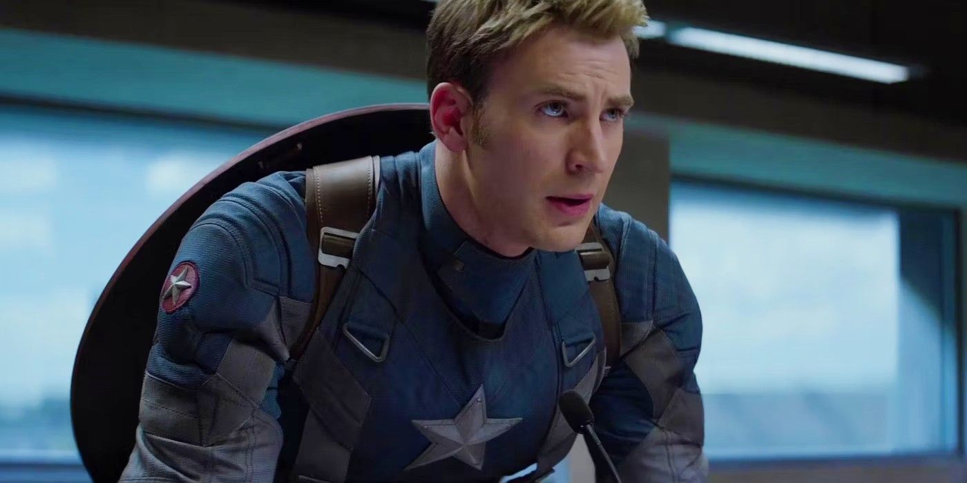 Chris Evans as Captain America in the MCU
