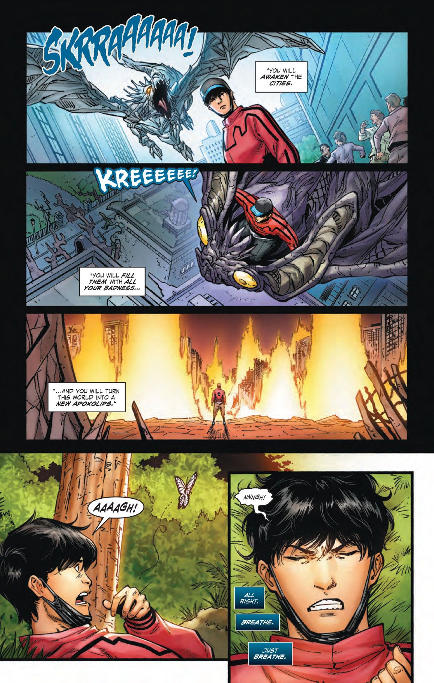 Preview for City Boy #5, City Boy tries to meditate as memories of recent encounters plague him