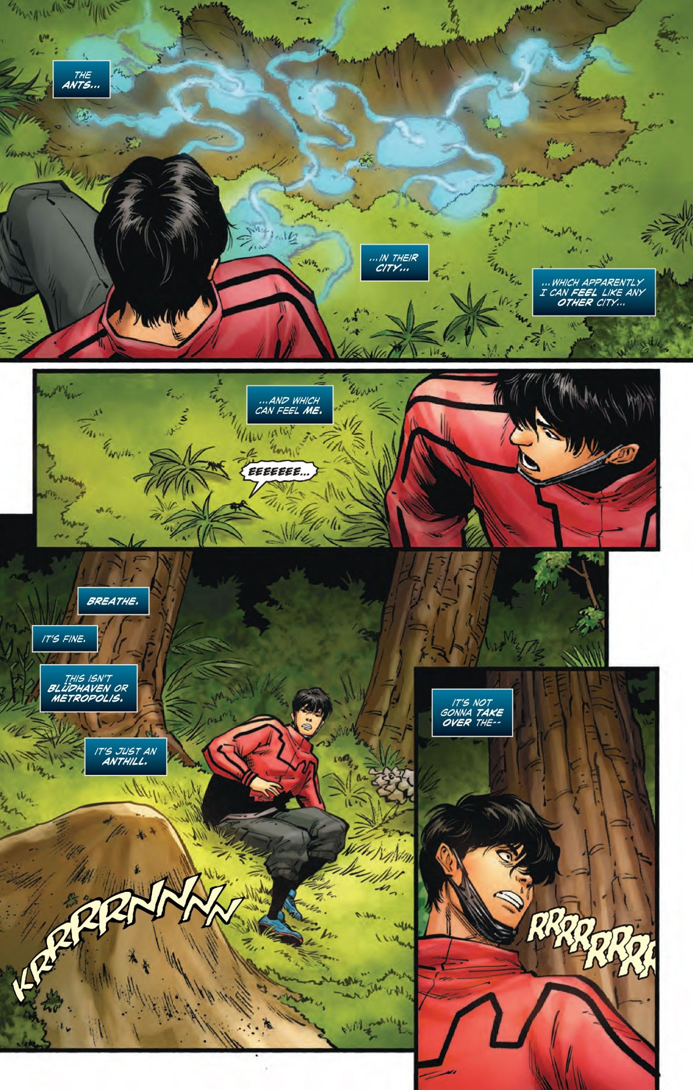 Preview page for City Boy #5, ant hills are like any other city to City Boy