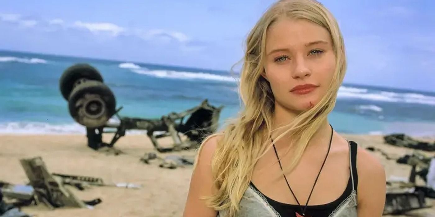Claire Littleton on the beach in Lost