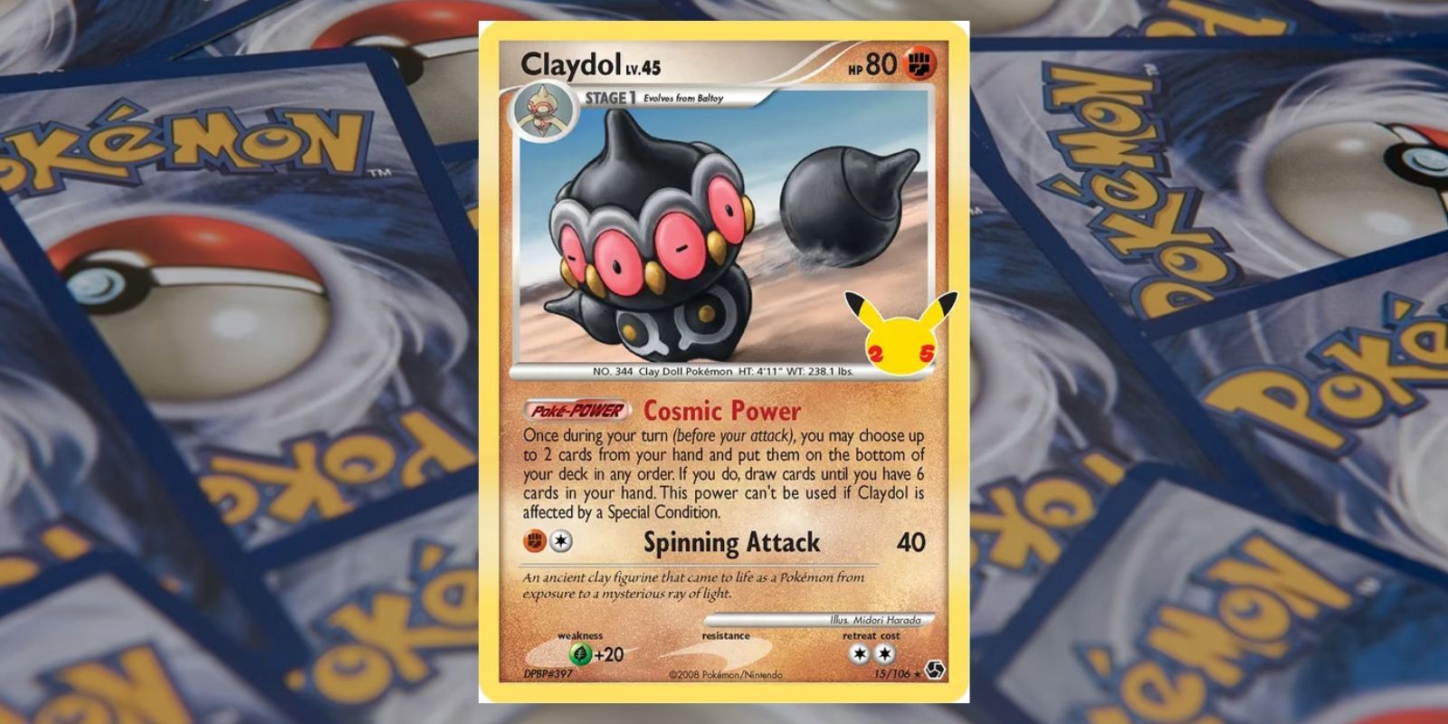 Claydol Pokemon TCG card