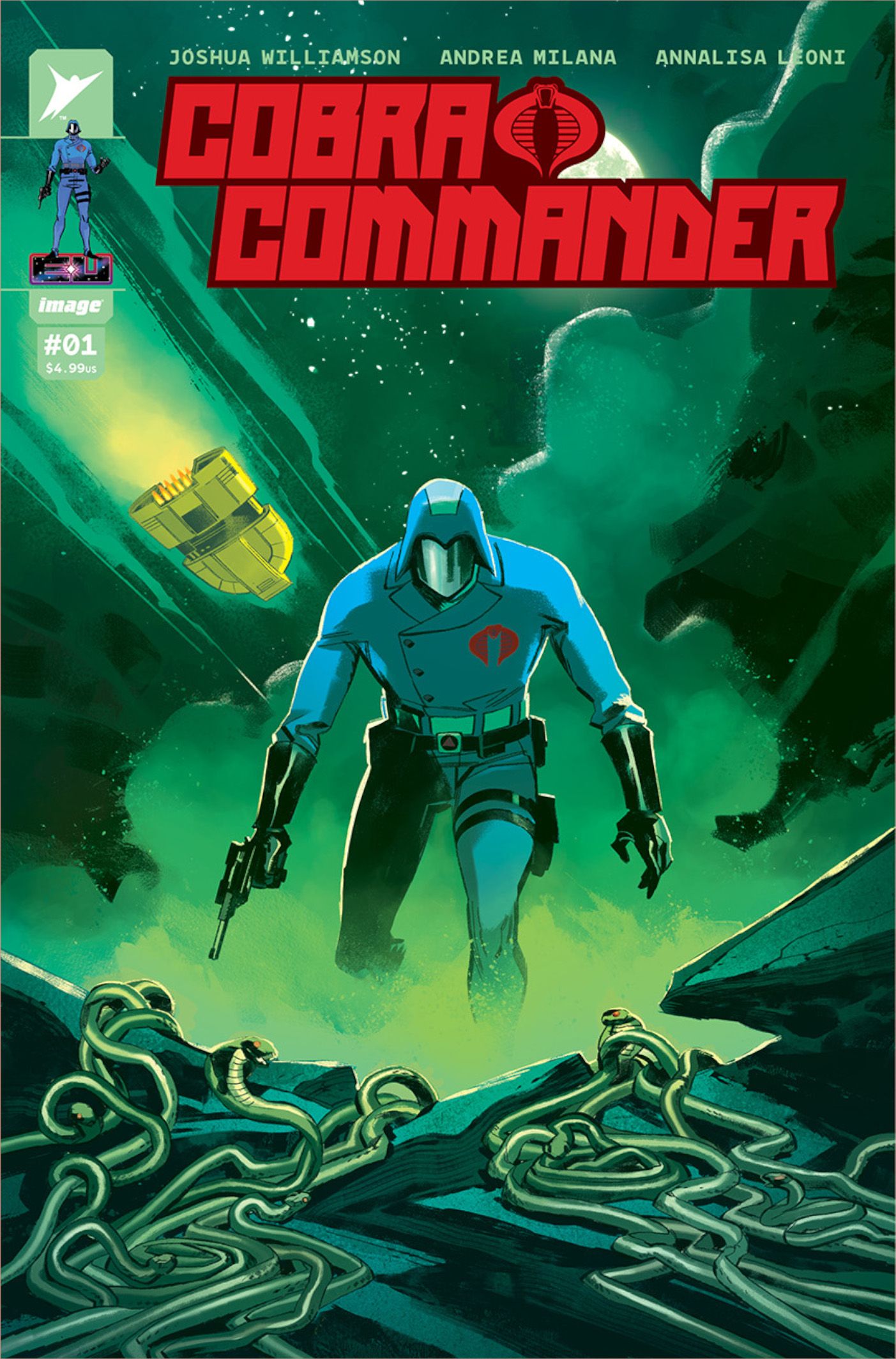 Andrea Milana main cover for Skybound Entertainment's Cobra Commander #1 