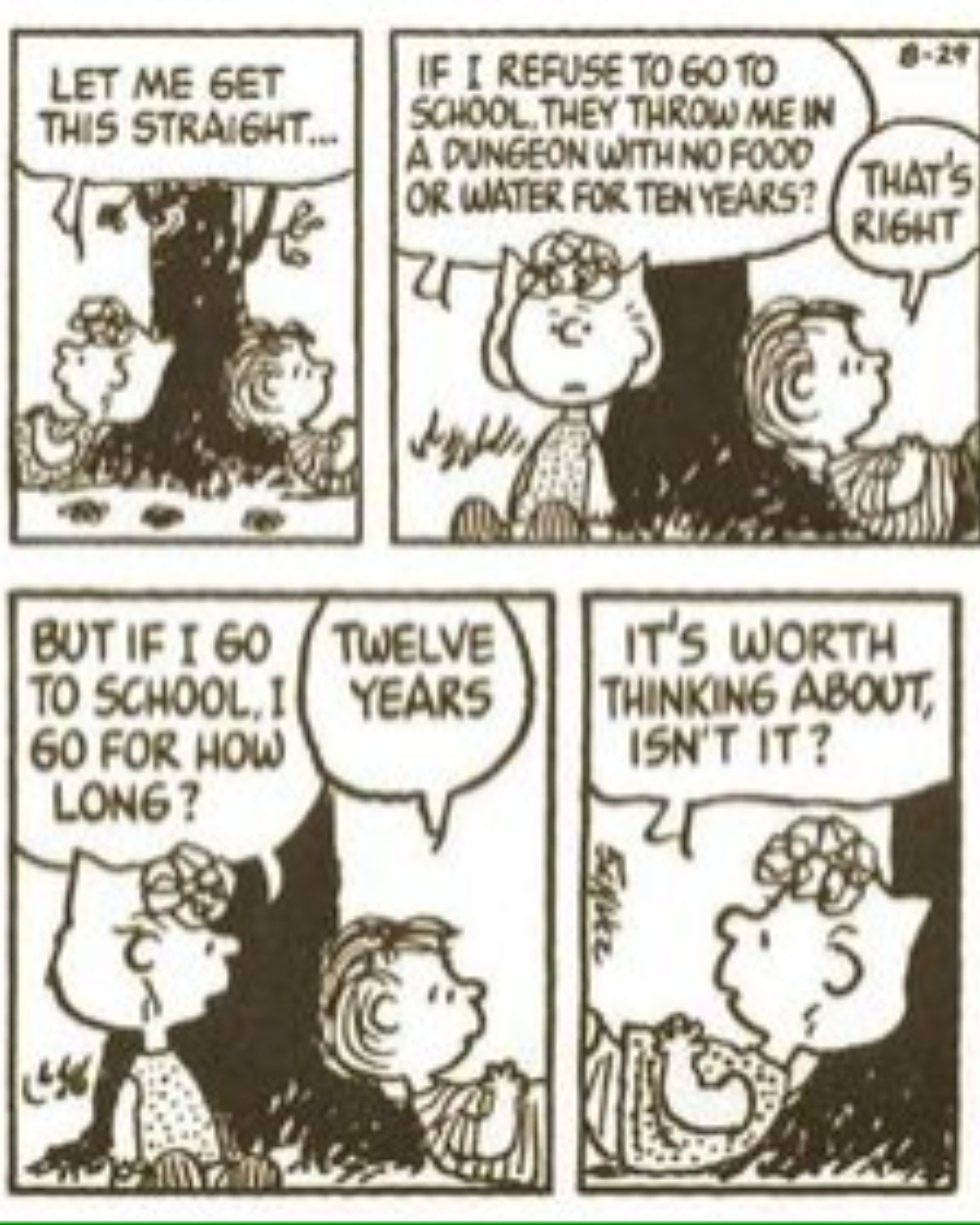 Linus and Sally Peanuts