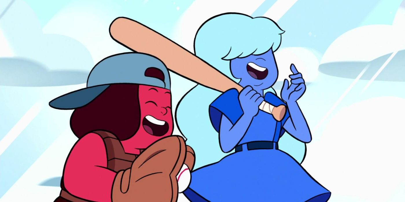 Ruby and Sapphire in Stephen Universe