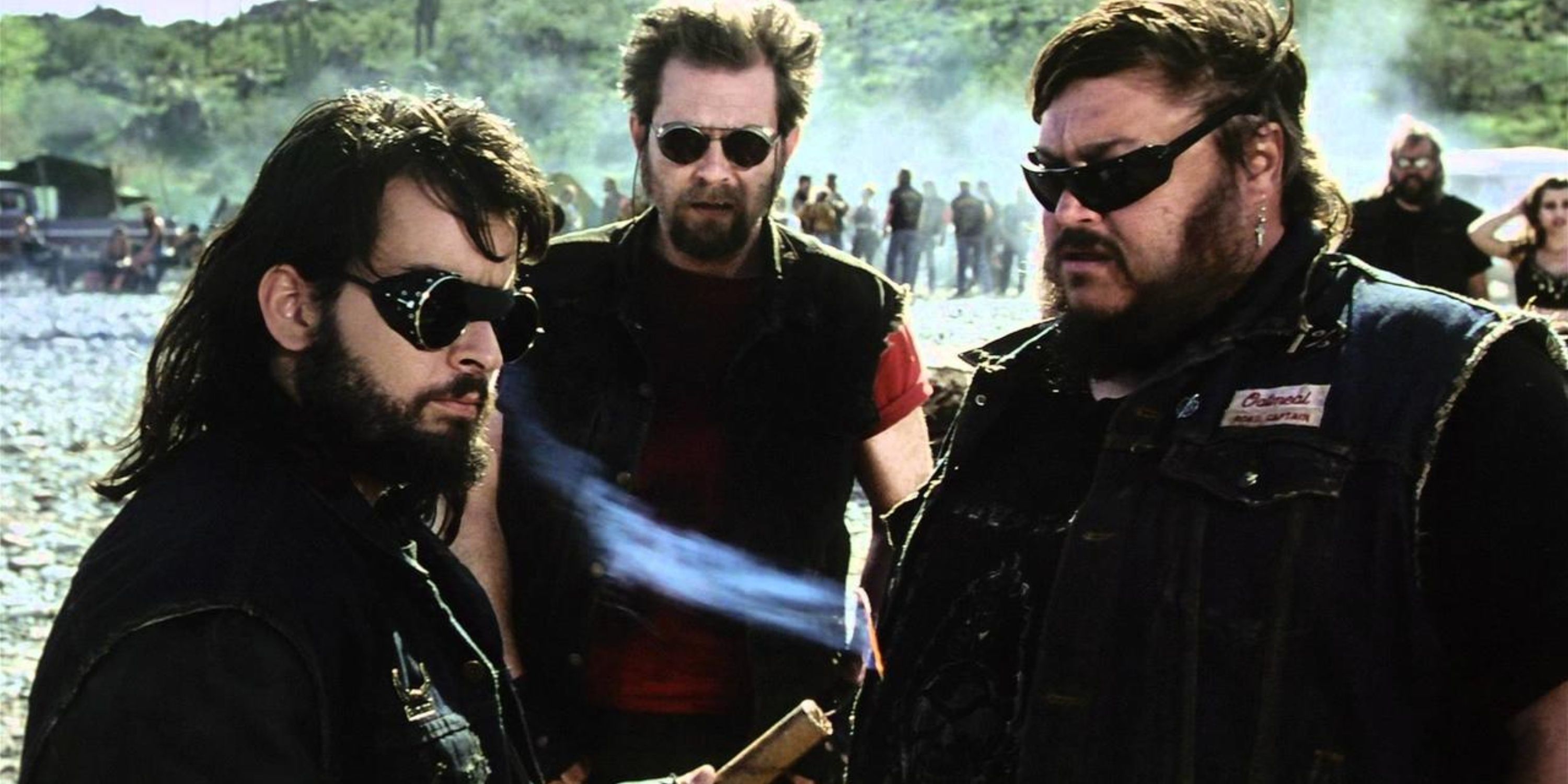 A group of bikers in Beyond the Law
