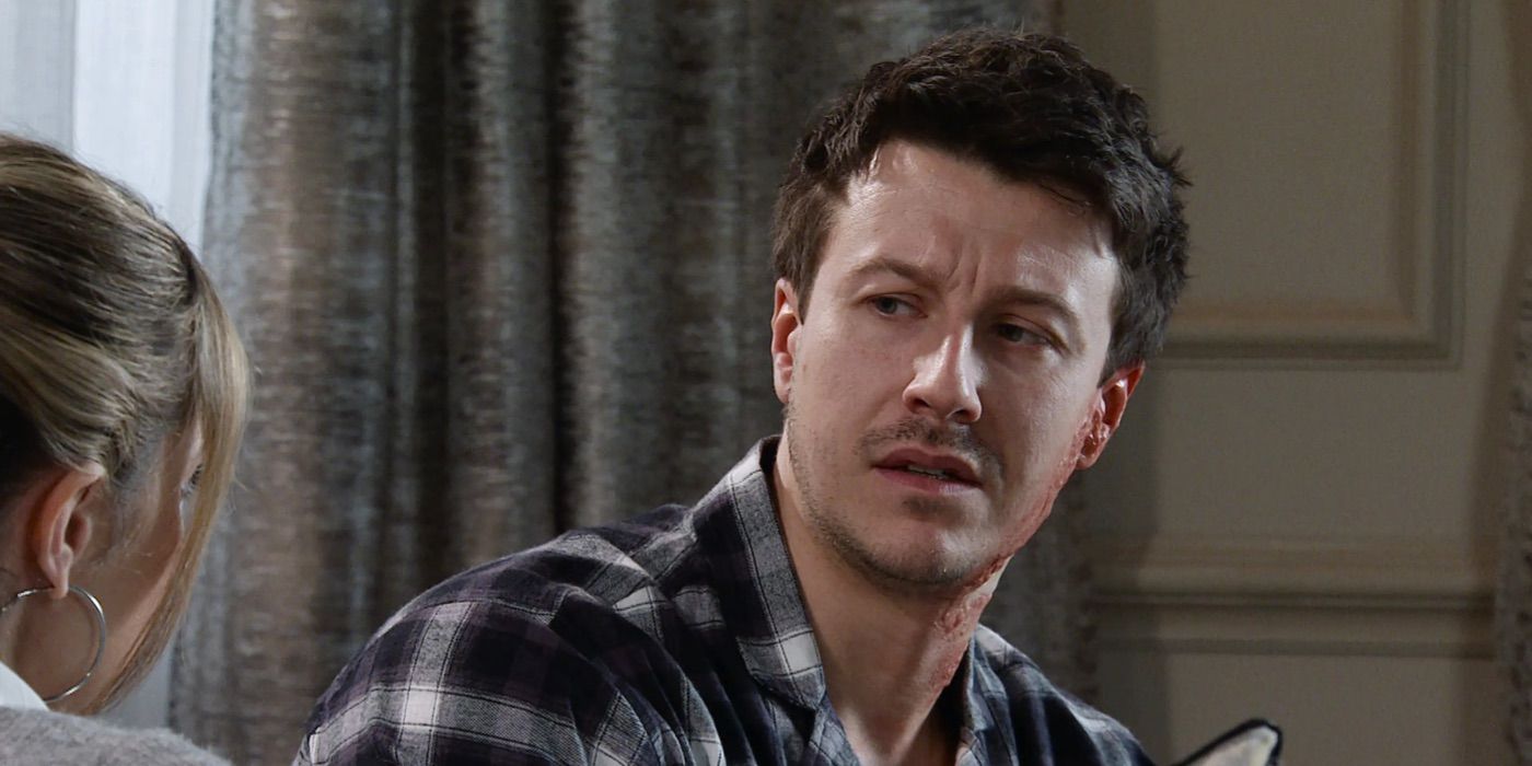 Ryan looks unsure in Coronation Street