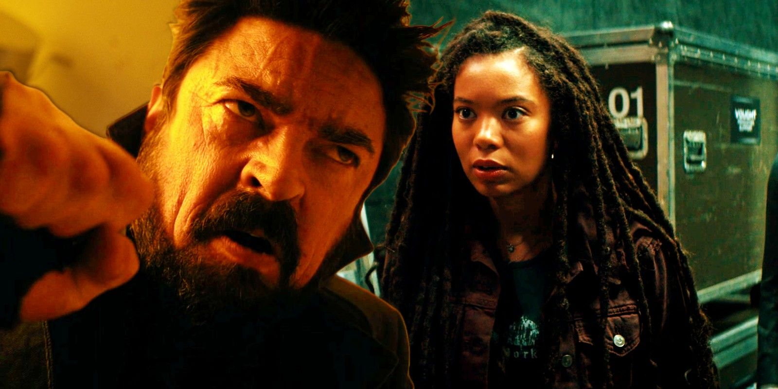 Custom image of Billy Butcher from The Boys and Marie in Gen V