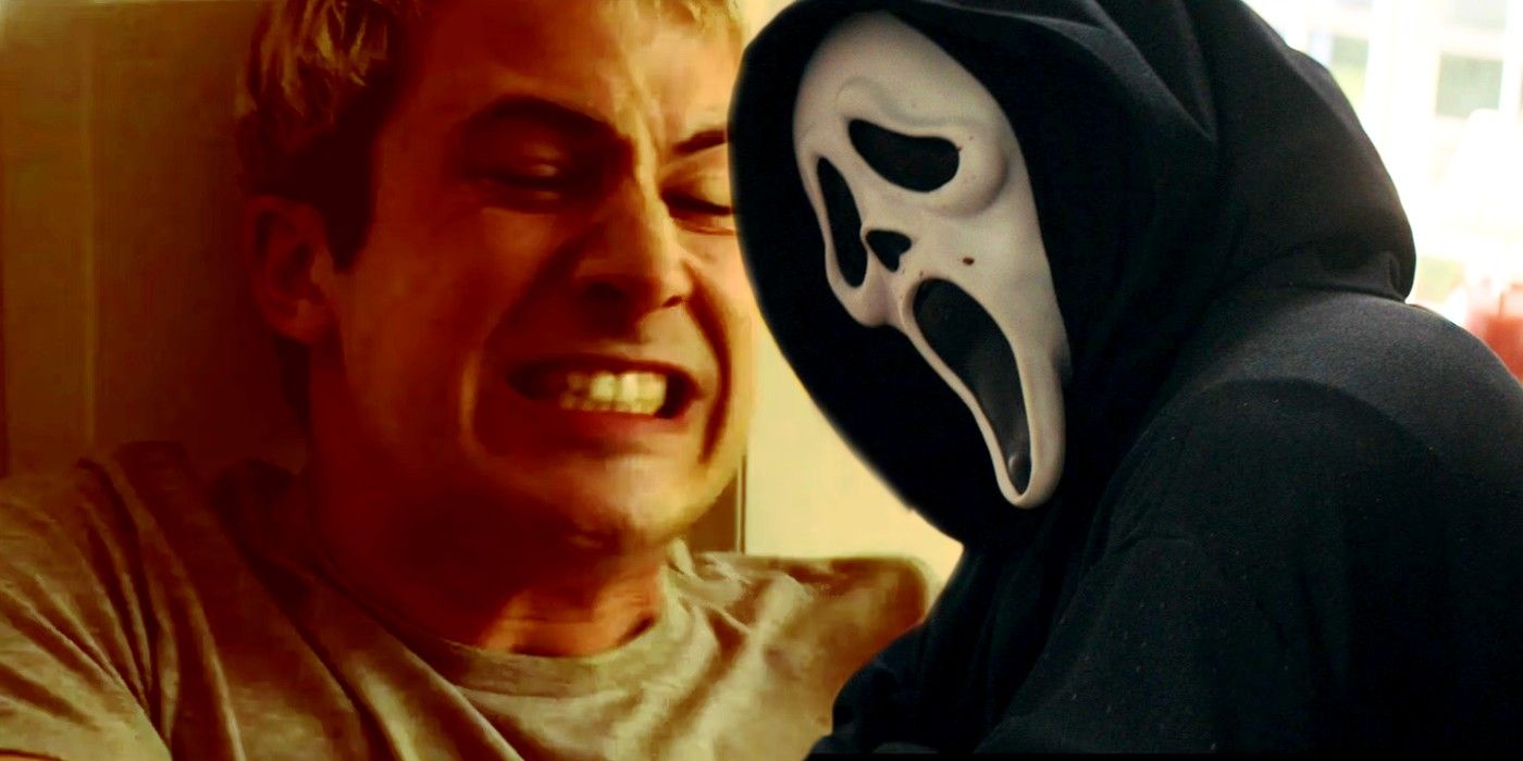Custom image of Wes Hicks struggling and Ghostface in Scream 2022