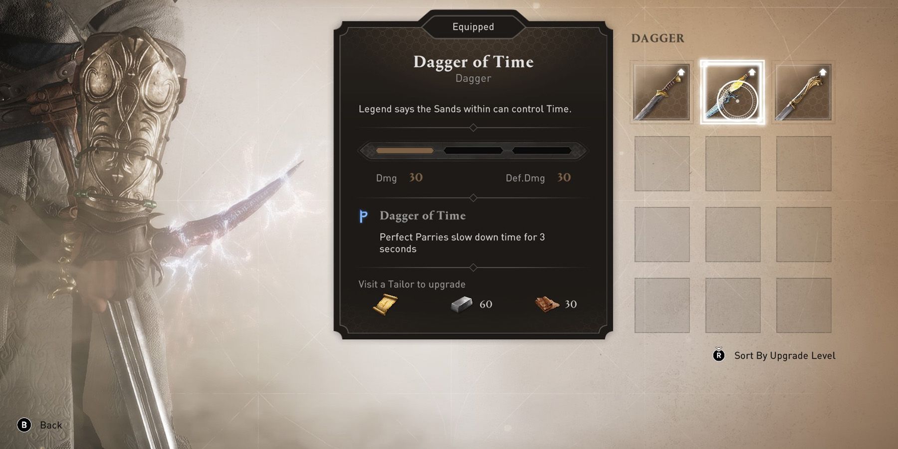 Dagger of Time from Prince of Persia in Assassin&rsquo;s Creed Mirage.