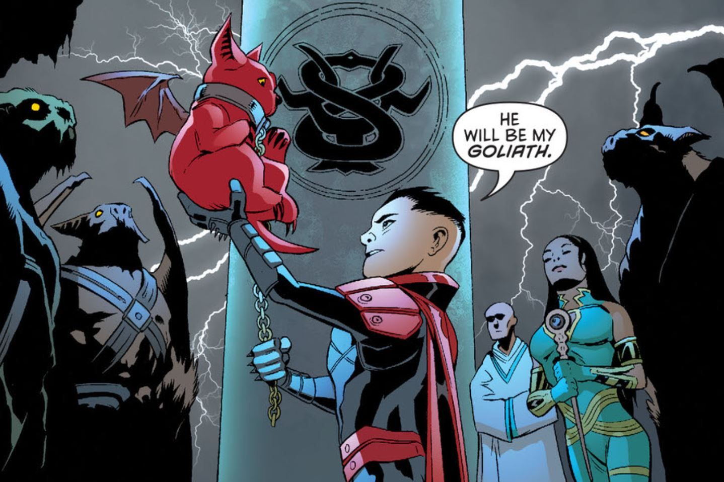 Damian Wayne Adopts Goliath DC