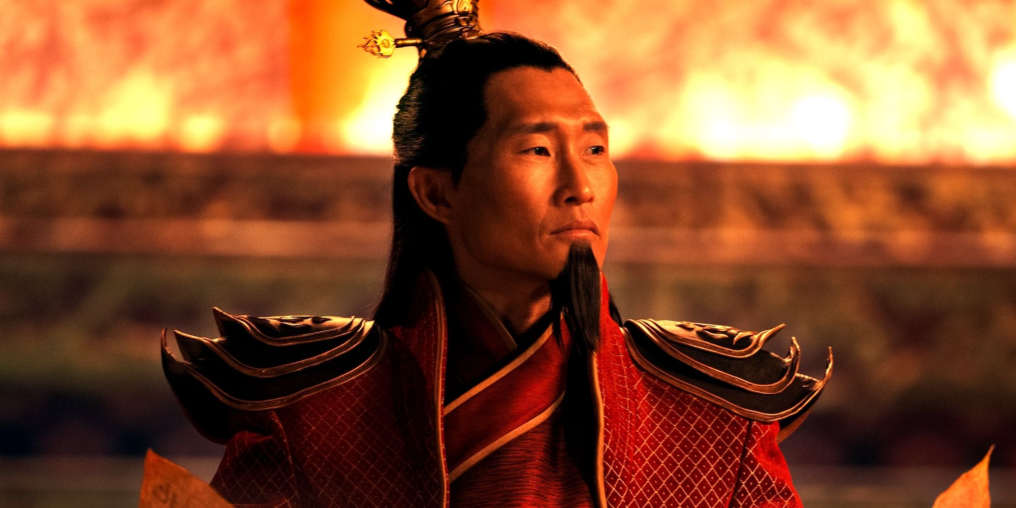Daniel Dae Kim as Fire Lord Ozai in Netflix's Avatar The Last Airbender Cropped