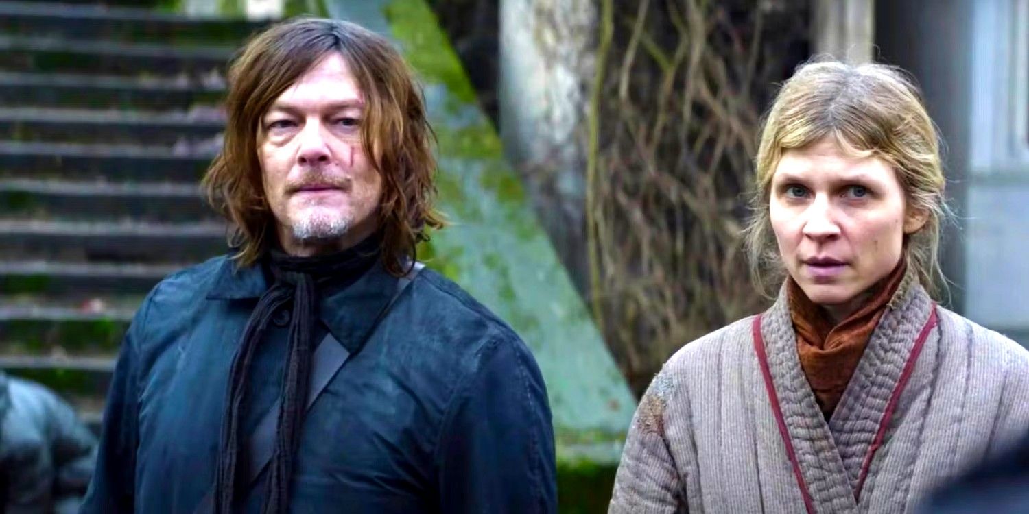 Daryl and Isabelle standing together in The Walking Dead Daryl Dixon episode 4
