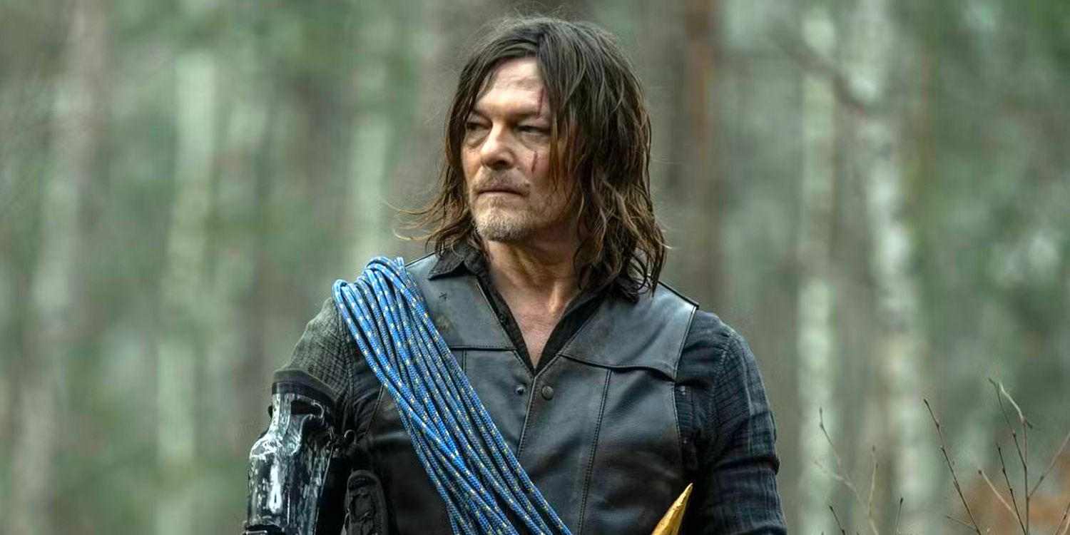 Daryl Dixon holding his crossbow in The Walking Dead Daryl Dixon episode 5