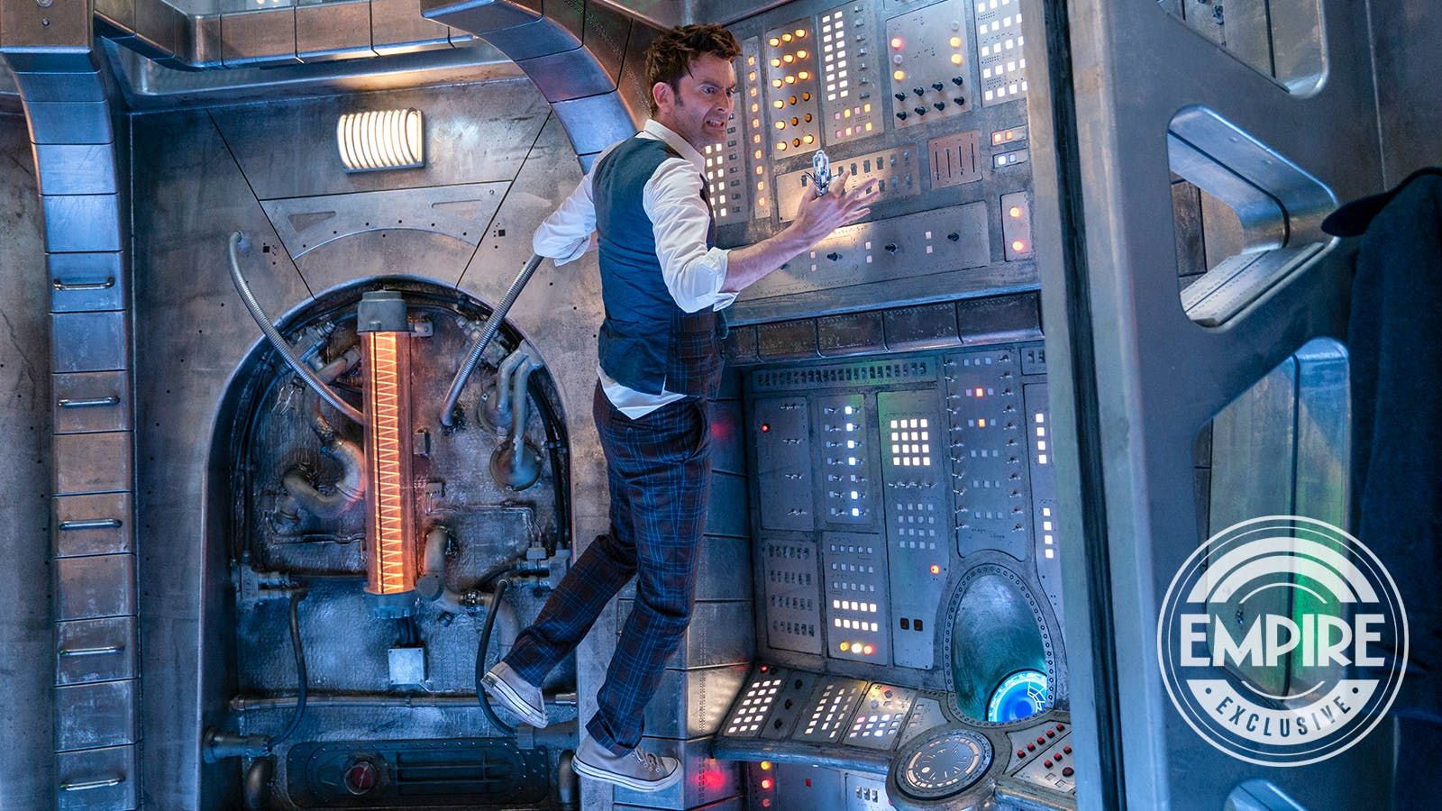 David Tennant floats in Doctor Who specials