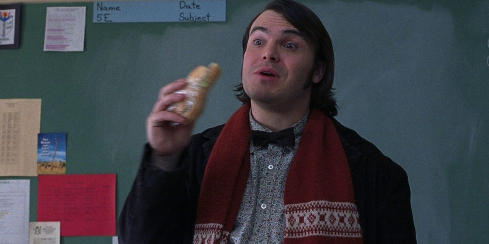Dewey eats a sandwich in School of Rock
