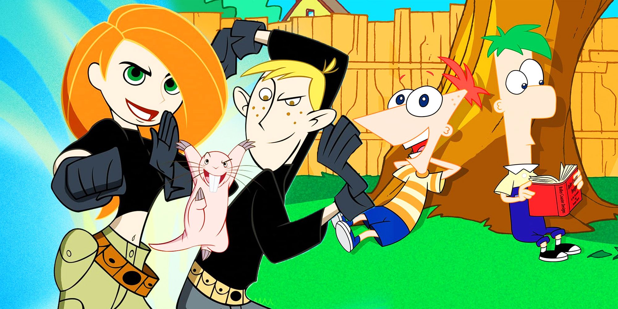 the Phineas and Ferb and Kim Possible animated shows.