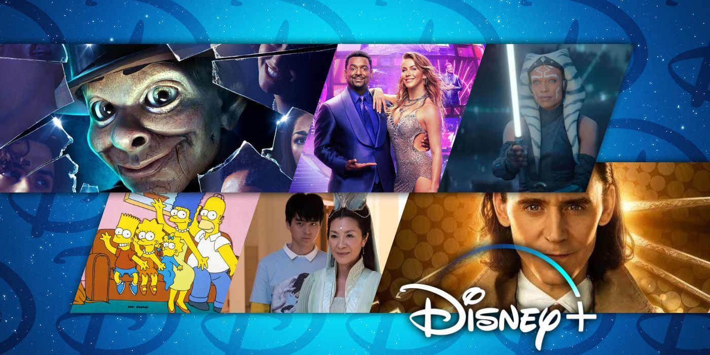 Disney+ shows - Goosebumps, Dancing with the Stars, Ahsoka, Simpsons, American Born Chinese, Loki