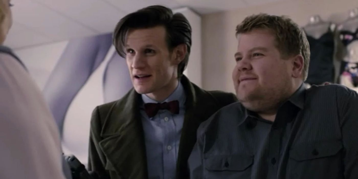 Matt Smith as the Eleventh Doctor and James Corden as Craig in Doctor Who
