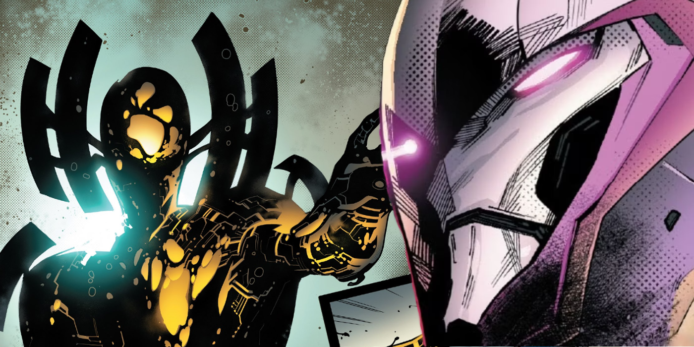 Featured Image: AI villains from Marvel's X-Men; Dominion (left) and Nimrod (right)