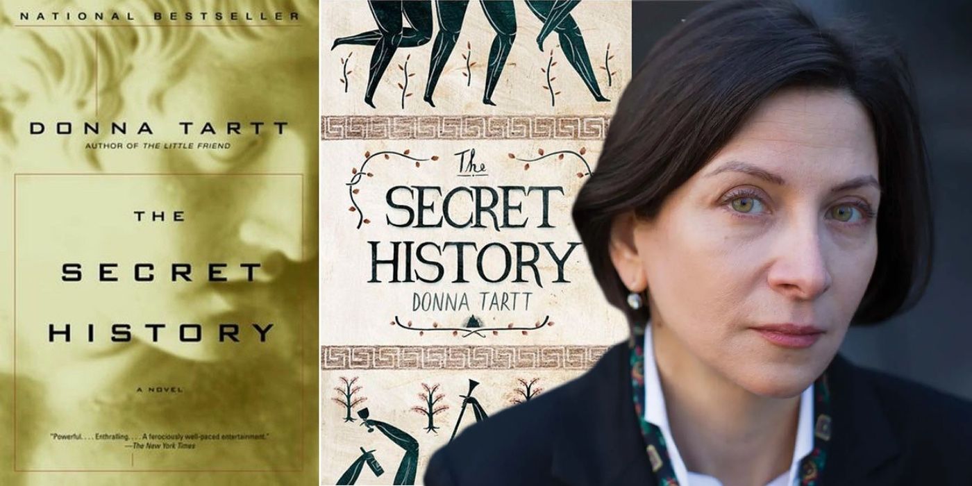 Donna Tartt and Images of Her Book The Secret History