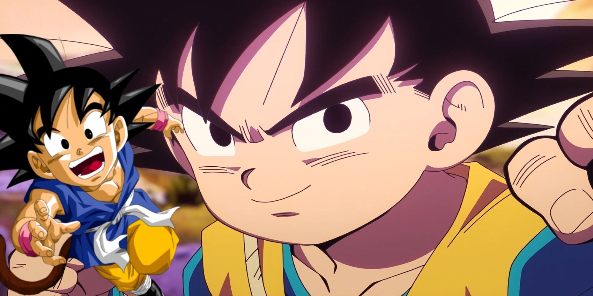 Goku in GT and Goku in DAIMA