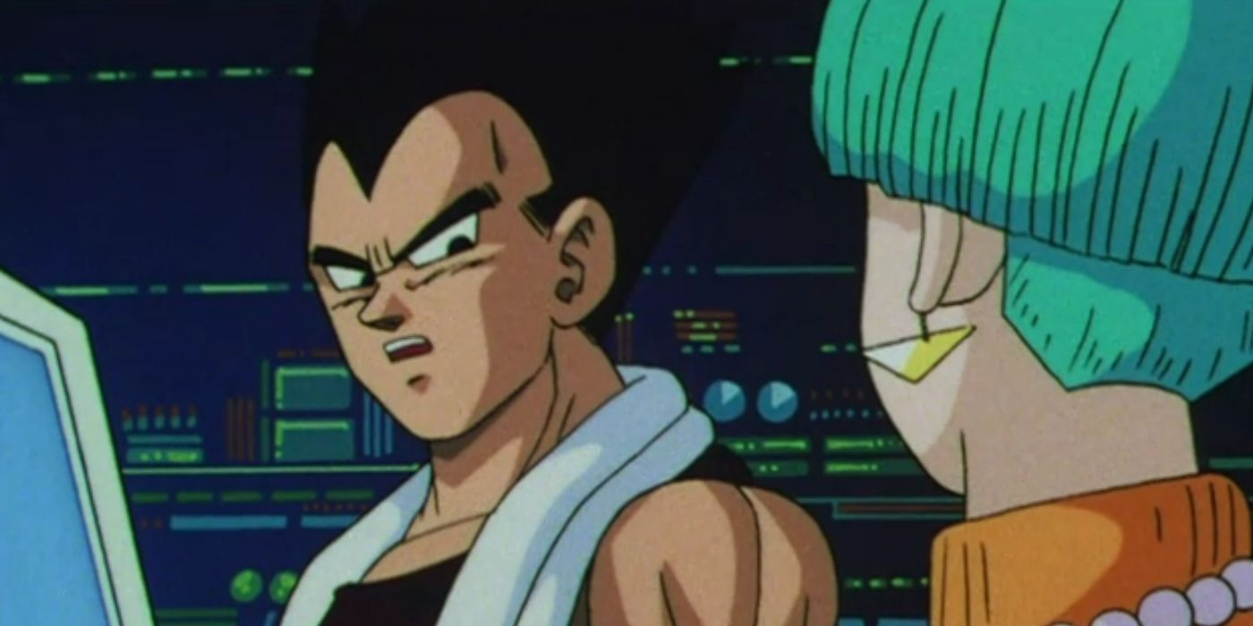 Dragon Ball GT: Vegeta and Bulma discuss a possible Super Saiyan 5.