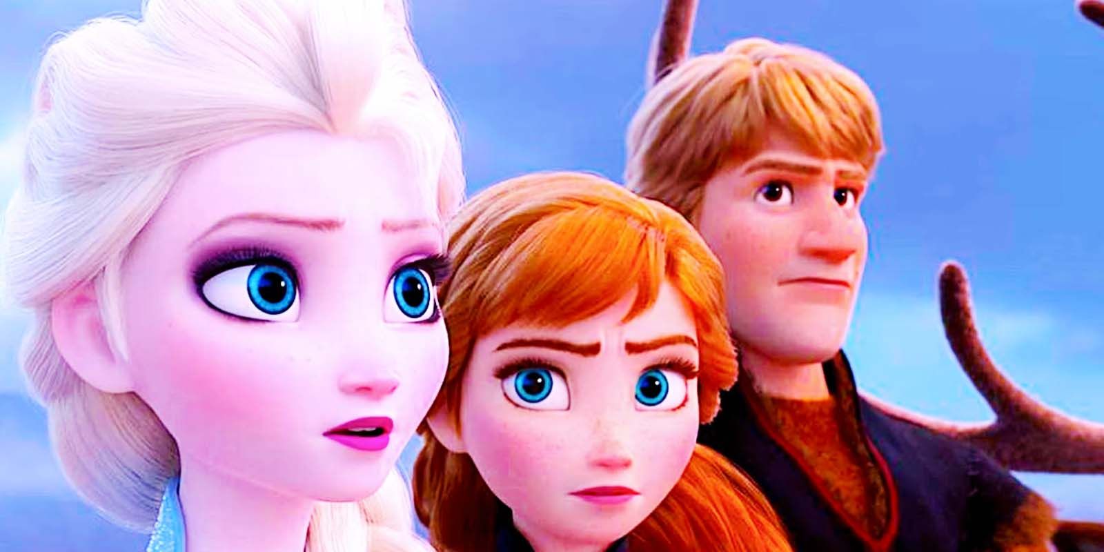Elsa, Anna and Kristoff in Frozen II