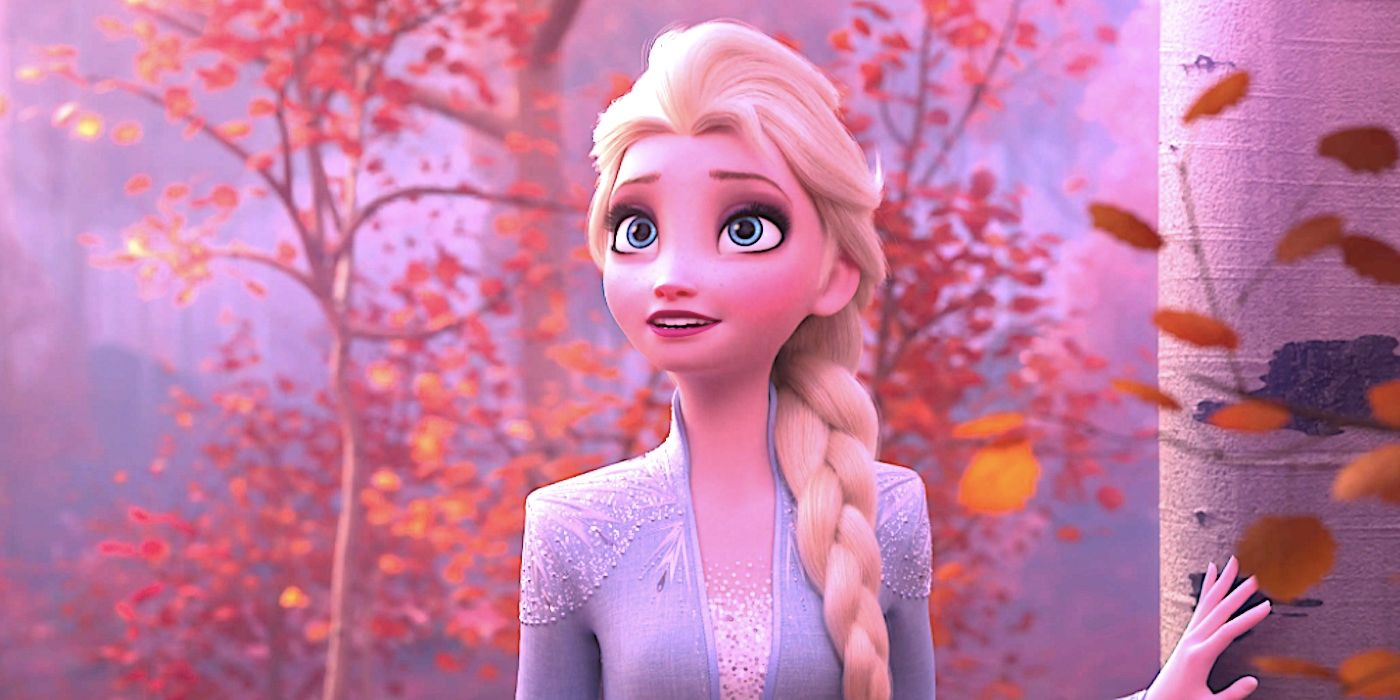 Elsa is dazzled by the Enchanted forest in Frozen 2.