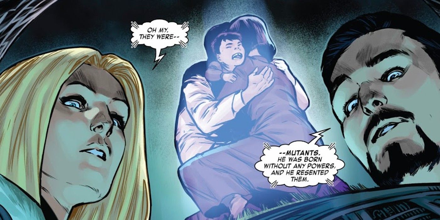 Emma Frost and Iron Man discover the truth about Feilong of Orchis, panels of Invincible Iron Man #10