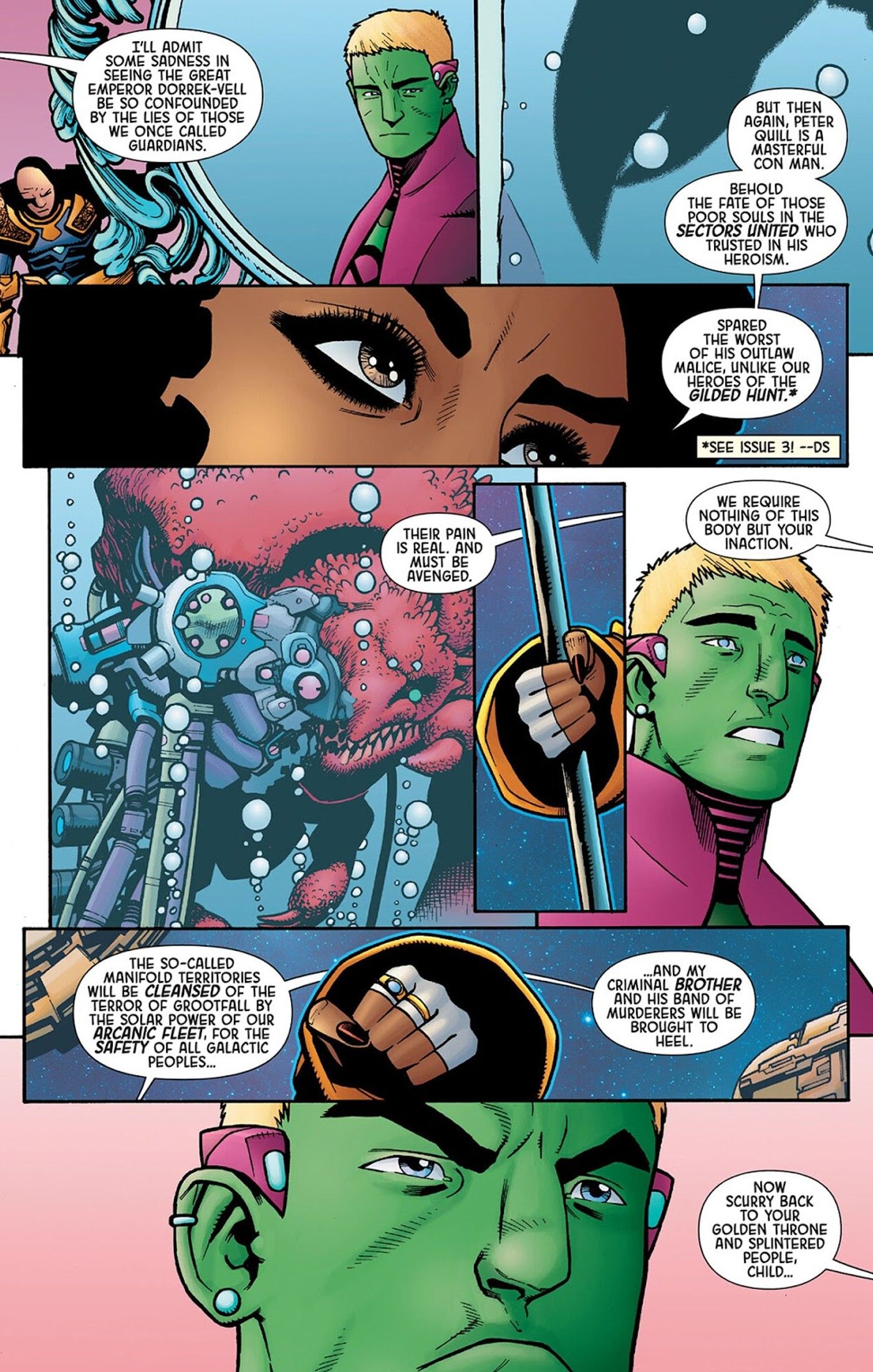 Empress Victoria denies Emperor Hulkling&rsquo;s plea with the Galactic Council on behalf of the Guardians of the Galaxy