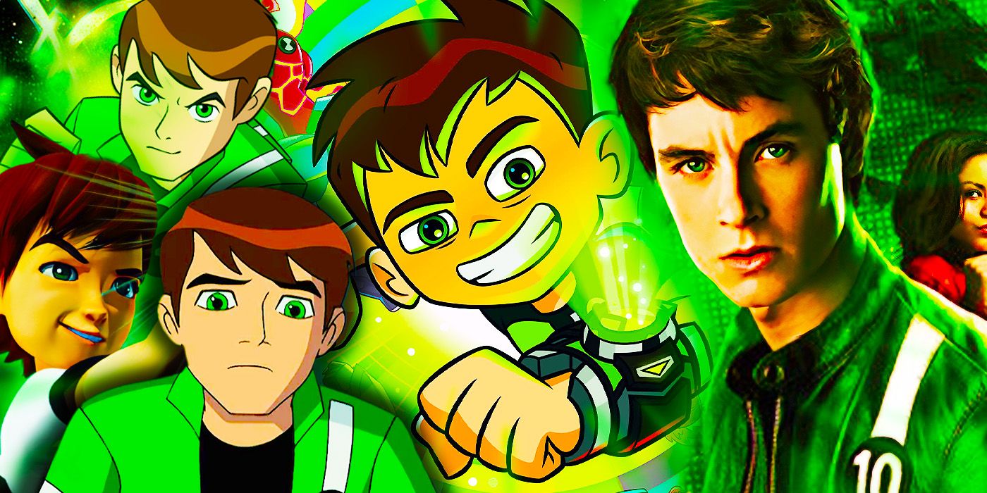 Collage of all the Ben 10 shows.