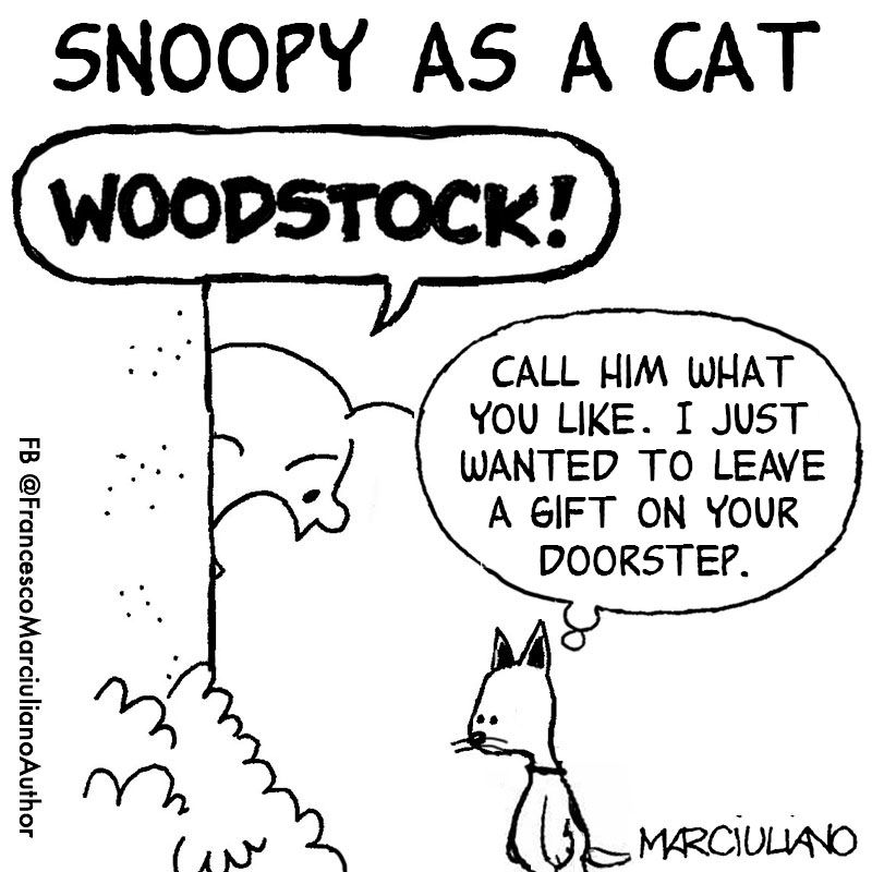 “Snoopy as a Cat”: Dark Peanuts Parody Imagines if Snoopy Was a Cat