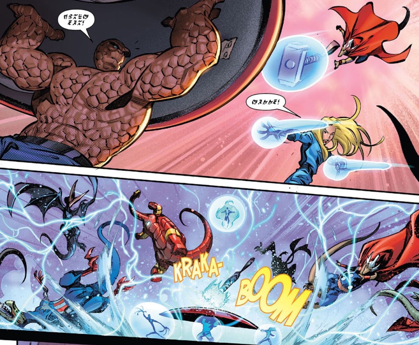 Fantastic Four Beat Dino Avengers