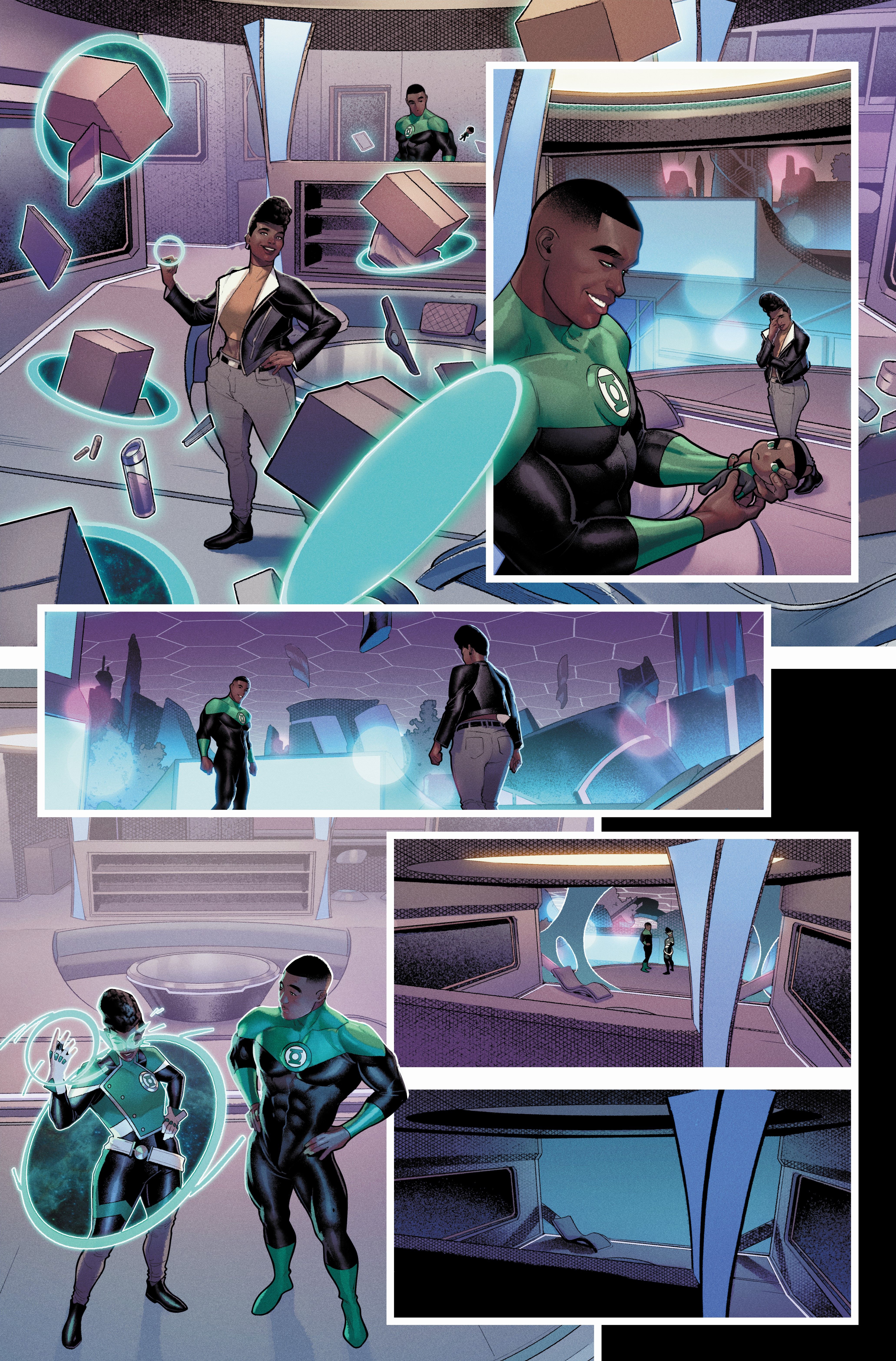 Far Sector Preview Page with Green Lantern John Stewart