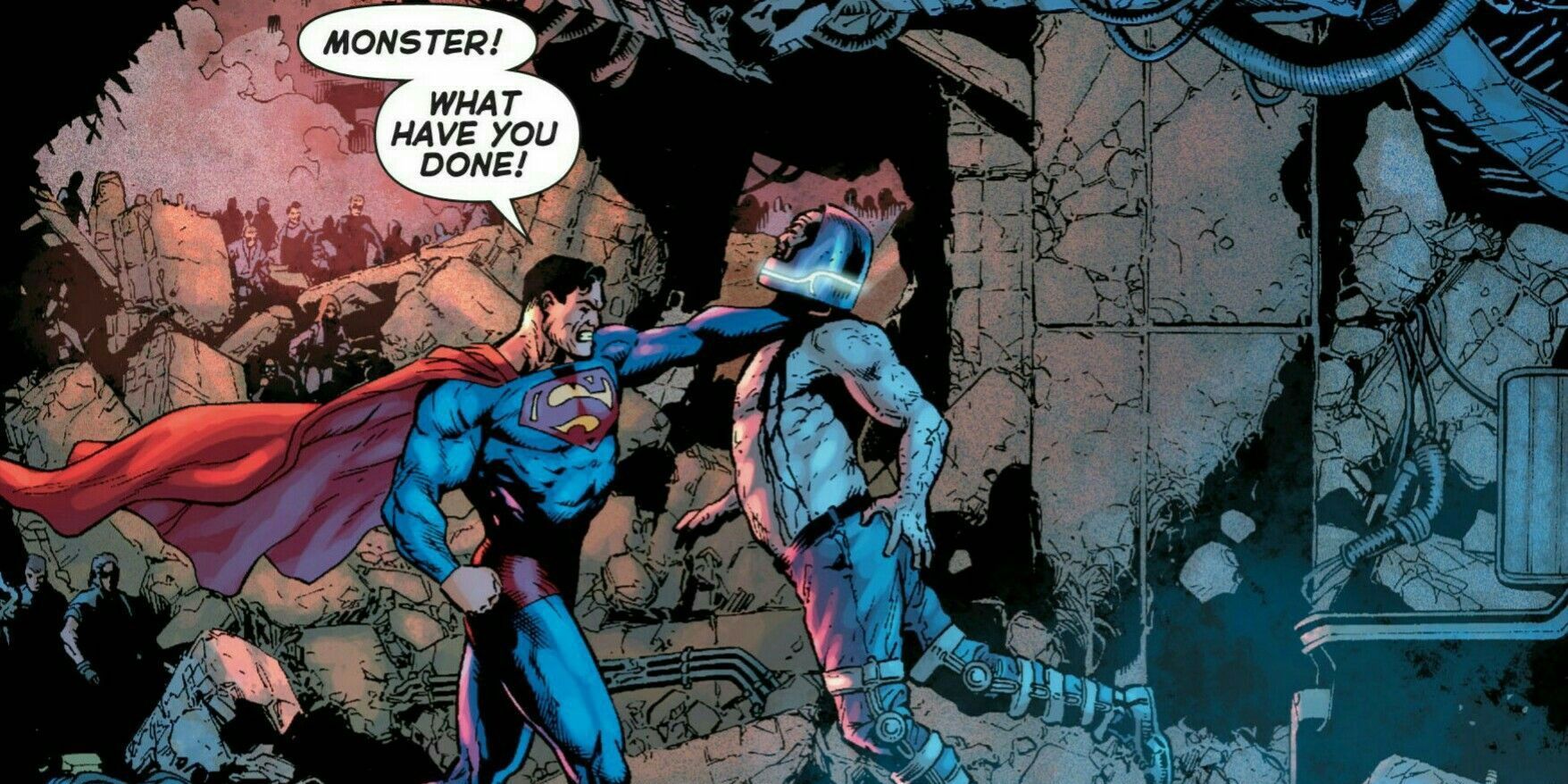 Superman versus Darkseid in Final Crisis