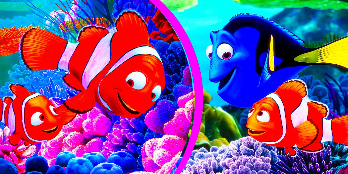 Nemo, Marlin, and Dory in Finding Nemo.