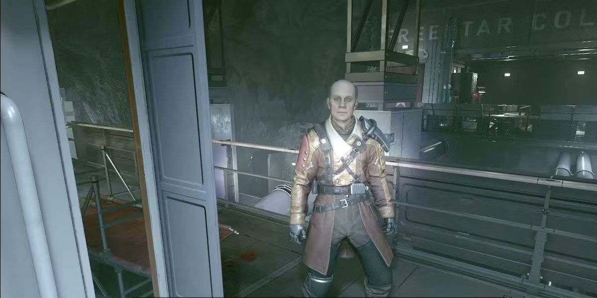 First Army general looking at the player.
