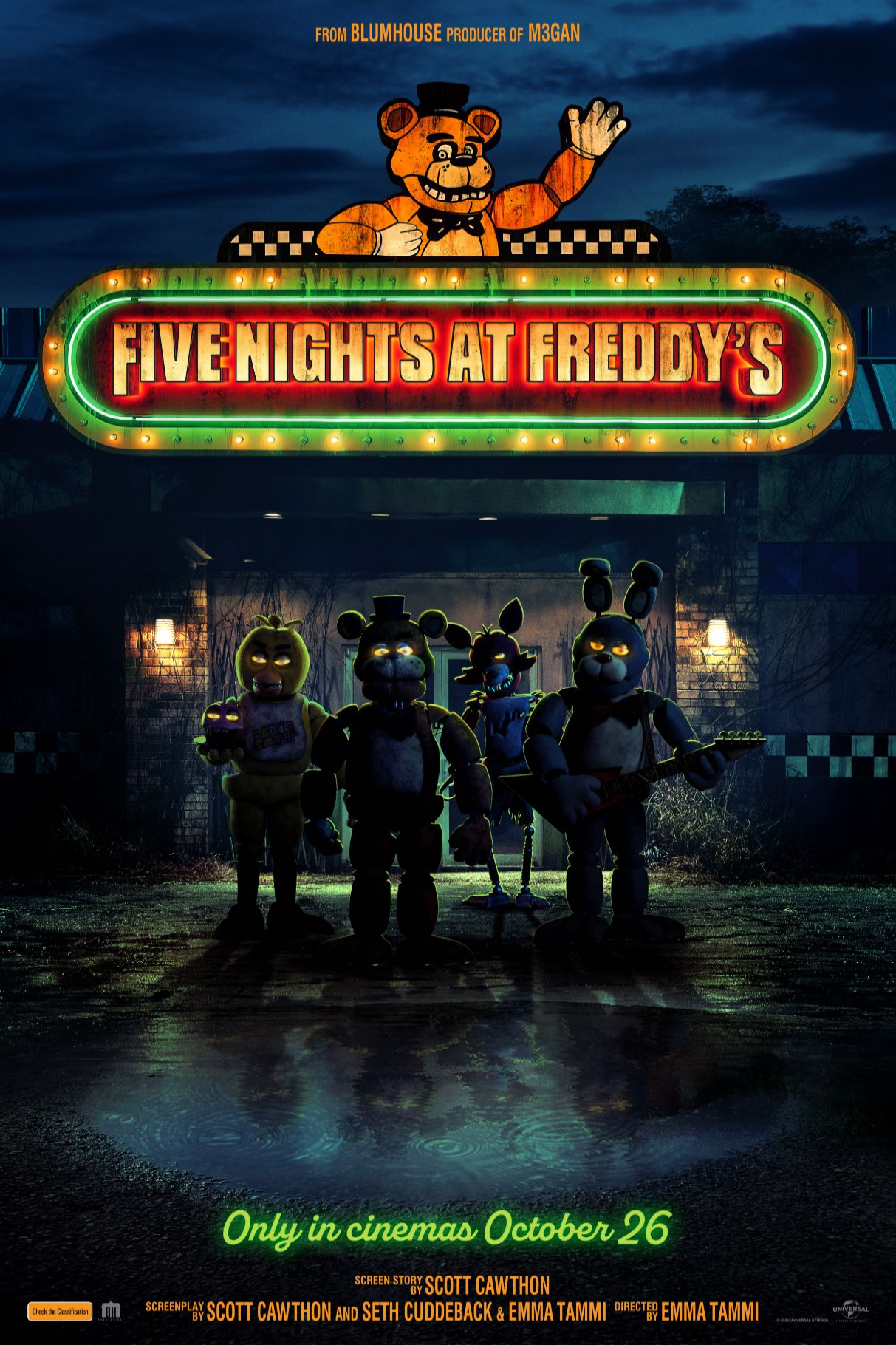 Cartel de la película Cinco noches en Freddys
