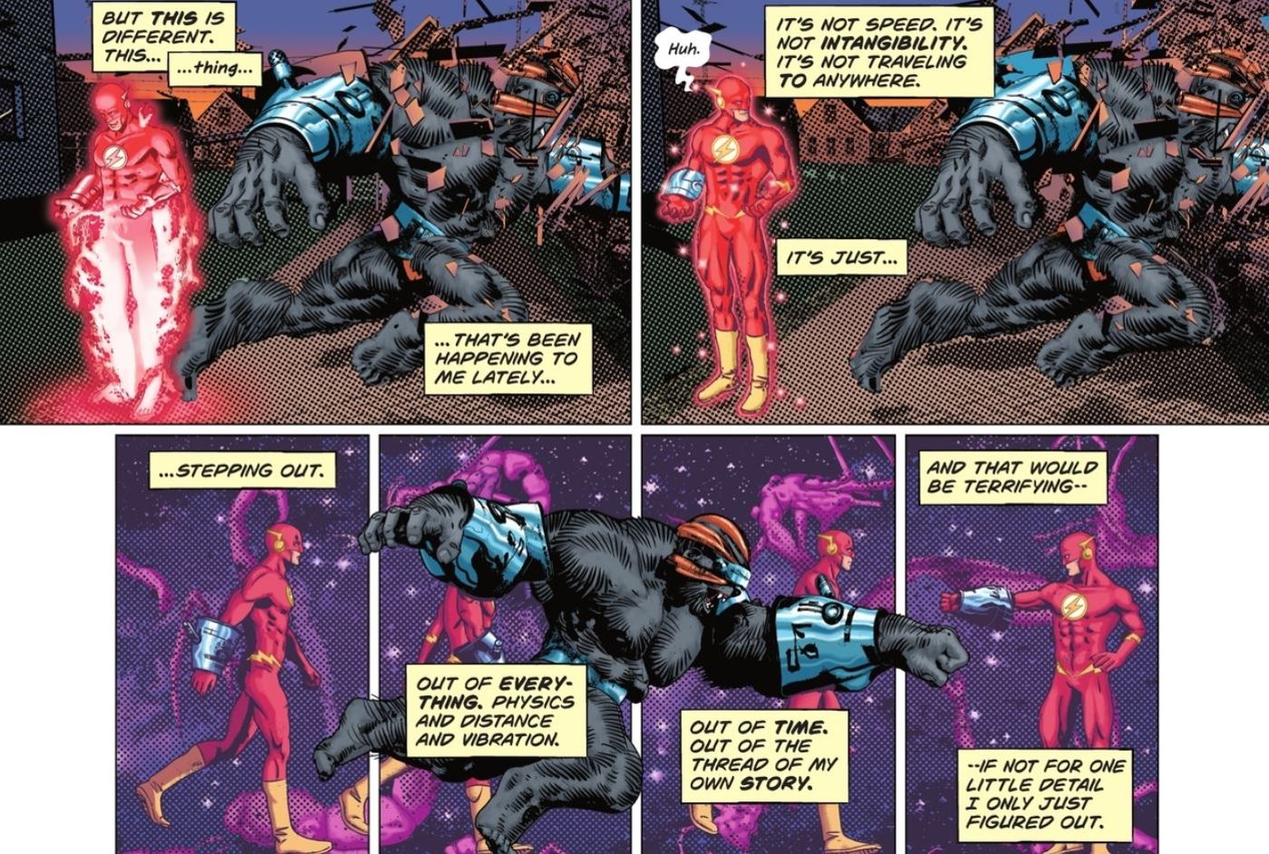 Flash Steps Out of Reality DC