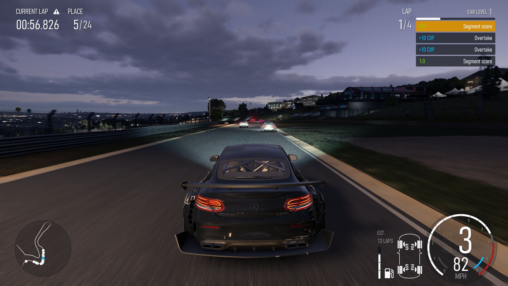 Forza Motorsport Nighttime Mercedes