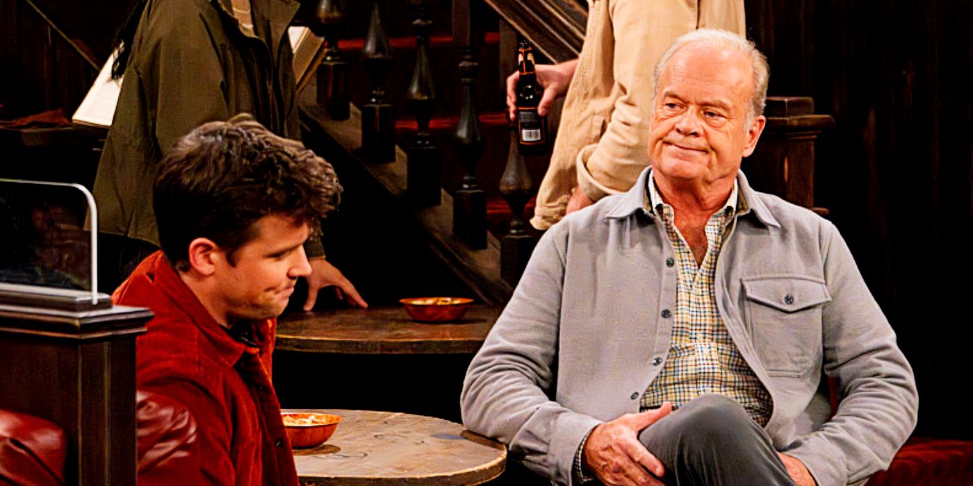 Frasier and Freddy in the reboot while at a bar