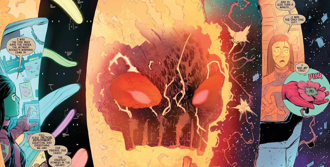 Gamora blames herself for Groot becoming Grootfall in Guardians of the Galaxy #6