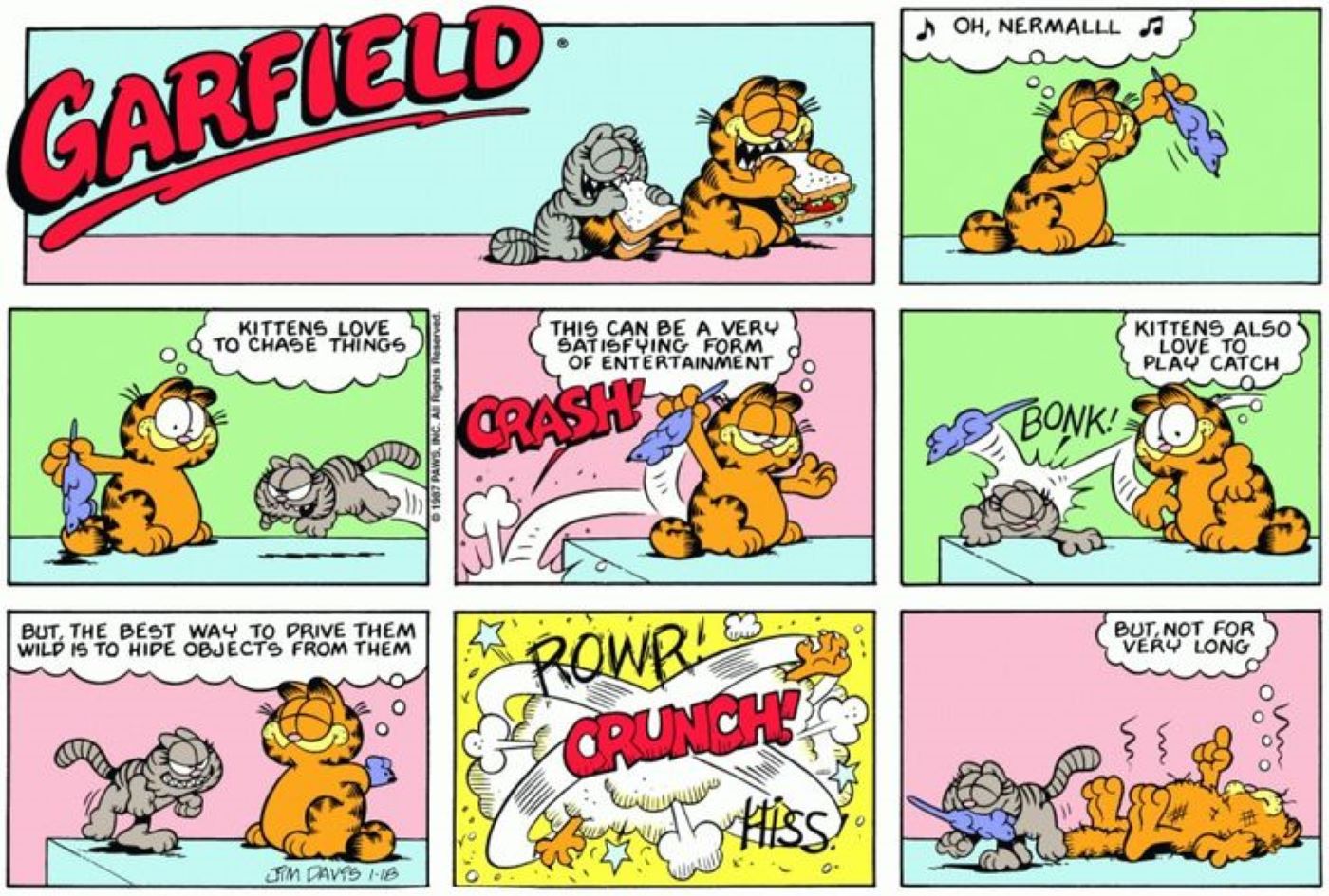 10 bandes dessinées Garfield les plus drôles avec Nermal - Sird