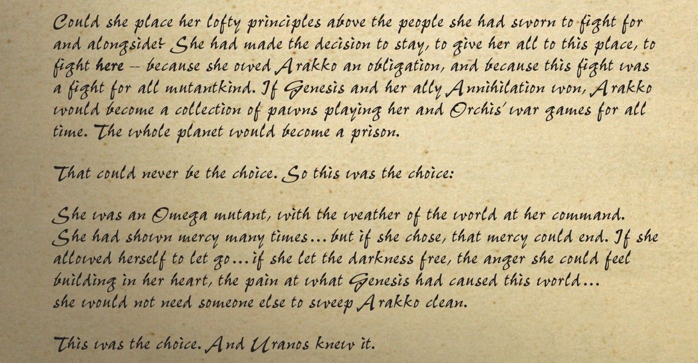 Genesis War Storm more powerful than uranos