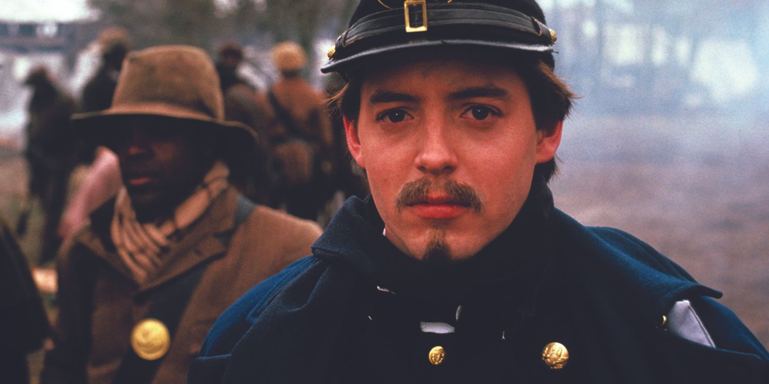 Captain Robert Gould Shaw marches with the Union Army in Glory